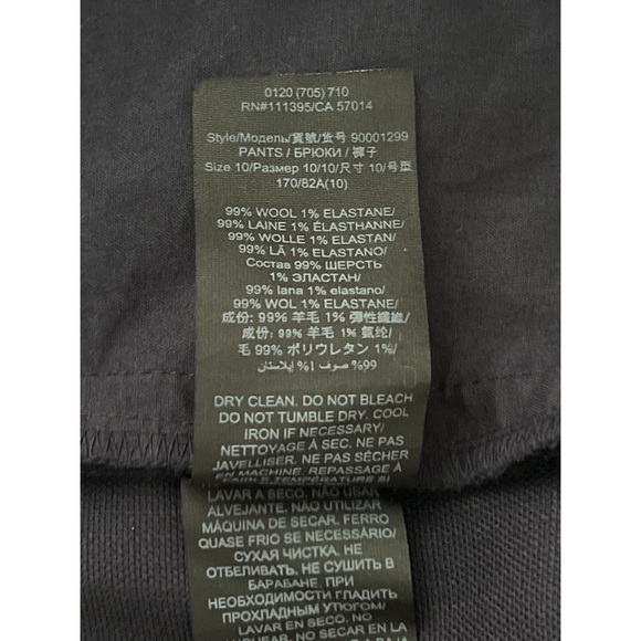 Tory Burch Pants Women’s 10 Navy Blue Skinny Wool Knit Stretch Slim Ankle - Picture 11 of 11